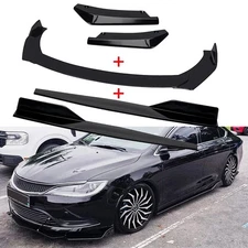 For Chrysler 200 Front Bumper Lip Chin Spoiler Body Splitter Side Skirt