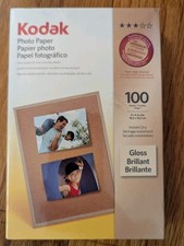 Kodak Photo Paper 4  x 6  Gloss Finish 100 Sheets New Sealed-Instant Dry-1743327