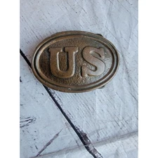 Civil War Reproduction US (Union Soldier) Metal Belt Buckle for re-enactment