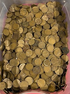 20 Ibs Wheat Cent Penny Lot (Approximately 3000 Coins) Unsearched From Estate