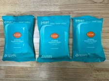 Lume Acidified Deodorant Wipes - 24 Hour Odor Control- 15 Count (Pack of 3)