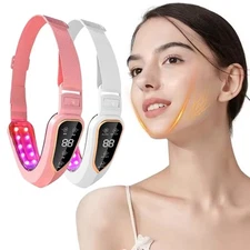Electric V Face Lifting Device Photon Therapy Double Chin Remove Cheek 8 Modes