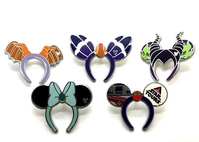 2026 WDW Hidden Disney Wave A Complete Mickey Ears Headband Pin