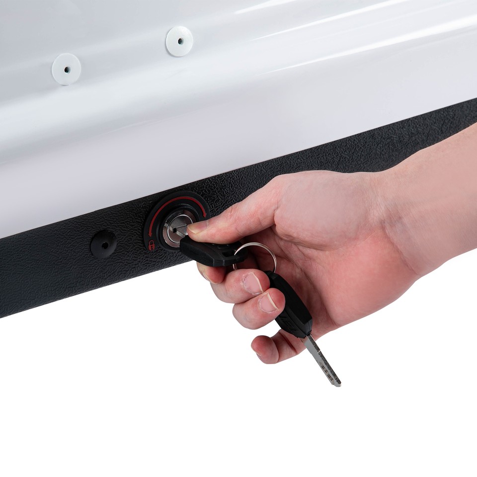 Hard Shell Car Roof Carrier Box 56x30x137 Inches 13 Cubic Feet Tool