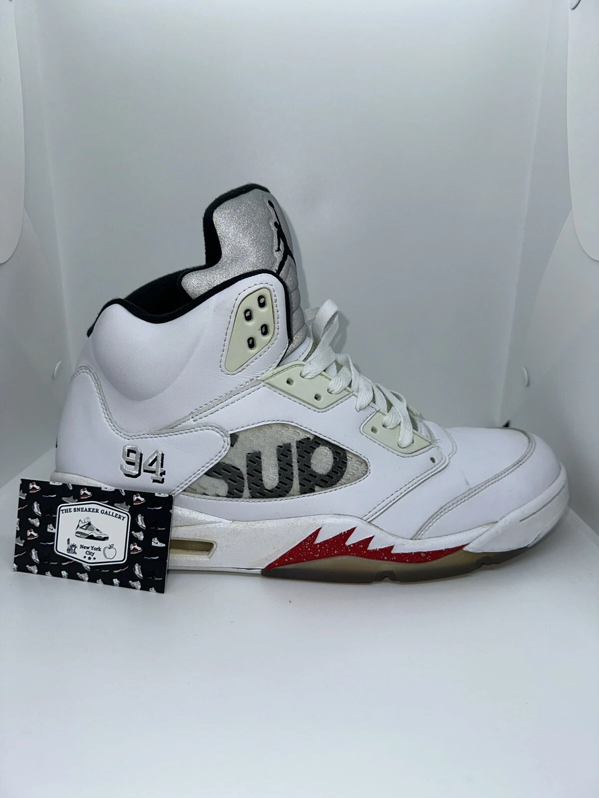 Taille 13   Jordan 5 Retro x Supreme Blanc 2015