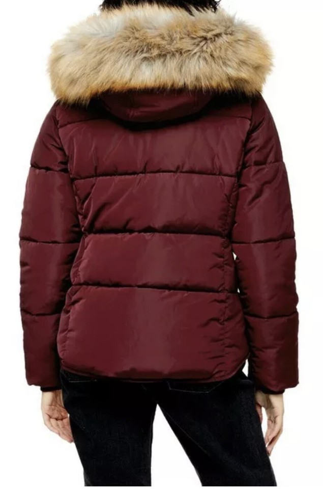 JACK FAUX FUR TRIM PUFFER JACKET SIZE US 6 UK 10 00 eBay