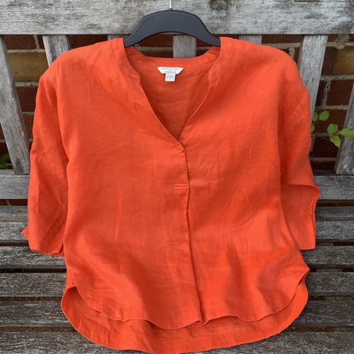 Women's Monsoon 100% Linen shirt, size 