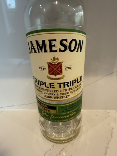Jameson 'Triple Triple' Triple Distilled Irish Whiskey - Empty Bottle - Picture 2 of 4
