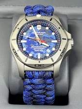 VICTORINOX INOX Professional Mens Diver Quartz Paracord Watch 241813 20ATM Ø45mm