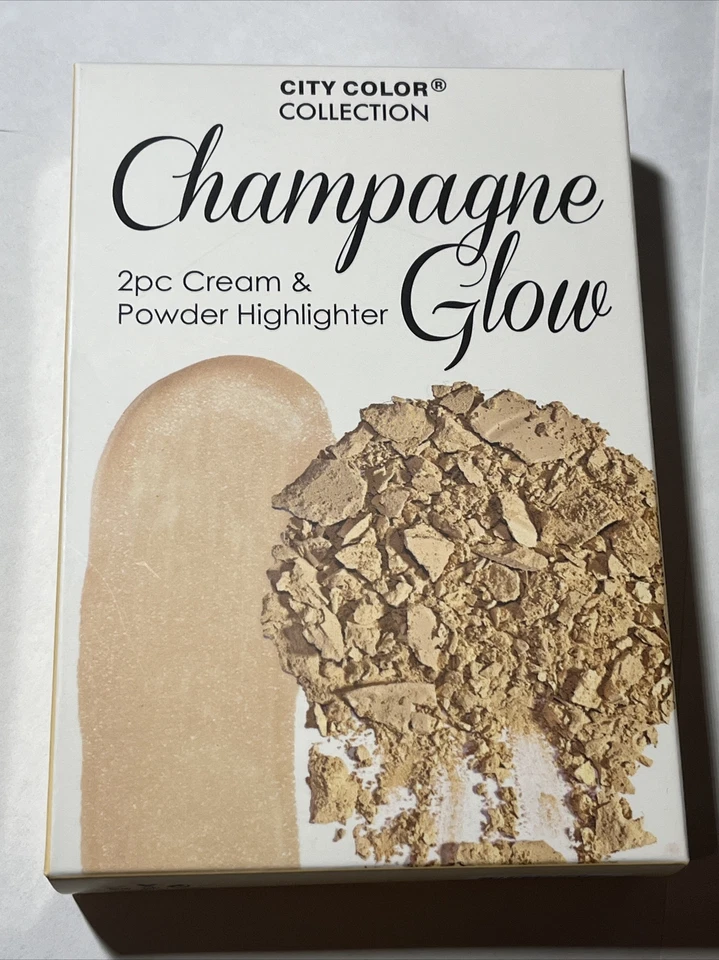 Шампанское зарево крем и порошок хайлайтер город цвет совершенно новый - Изображение 2 из 2
