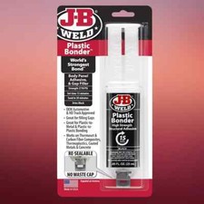 J-B Weld 50139 Plastic Bonder Body Panel Adhesive and Gap Filler Black - 25 ml