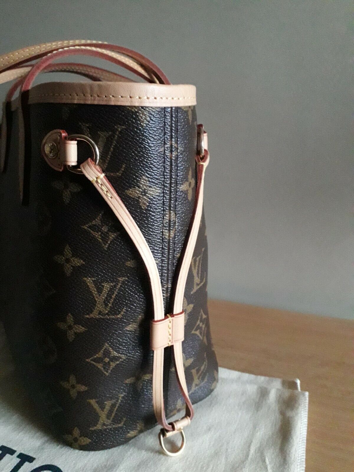 LOUIS VUITTON Neverfull PM Shoulder Bag Monogram My LV Heritage M41245  77MY190