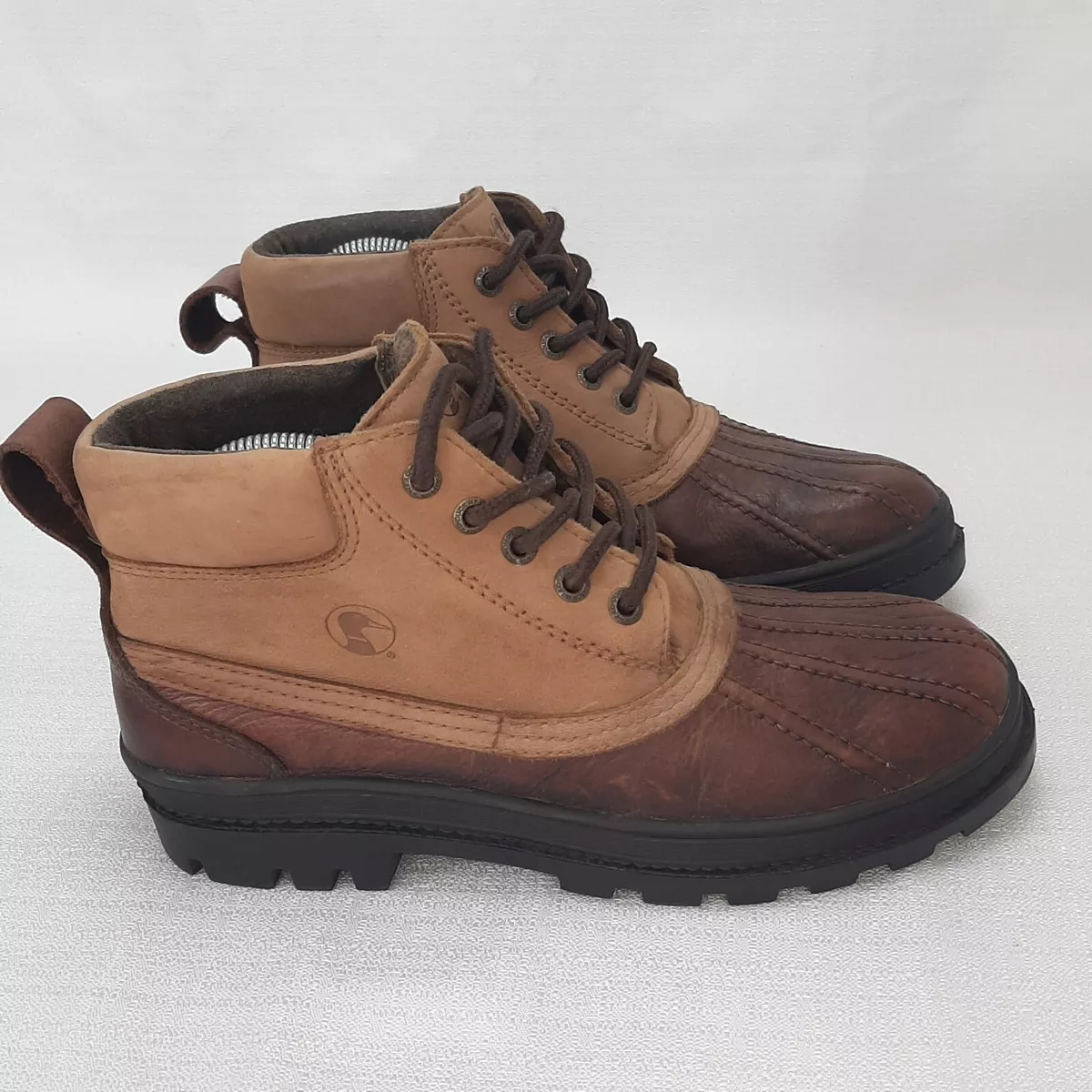 Duck Head Womens snug fit 8.5 M Duck Boots Made In Brazil Waterproof Leather