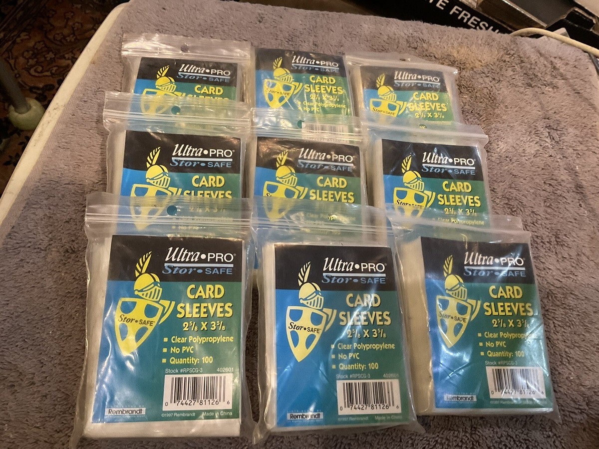 ultra pro card sleeves 2 5/8 x 3 5/8 Ultra Pro Poly Bags Card Holder