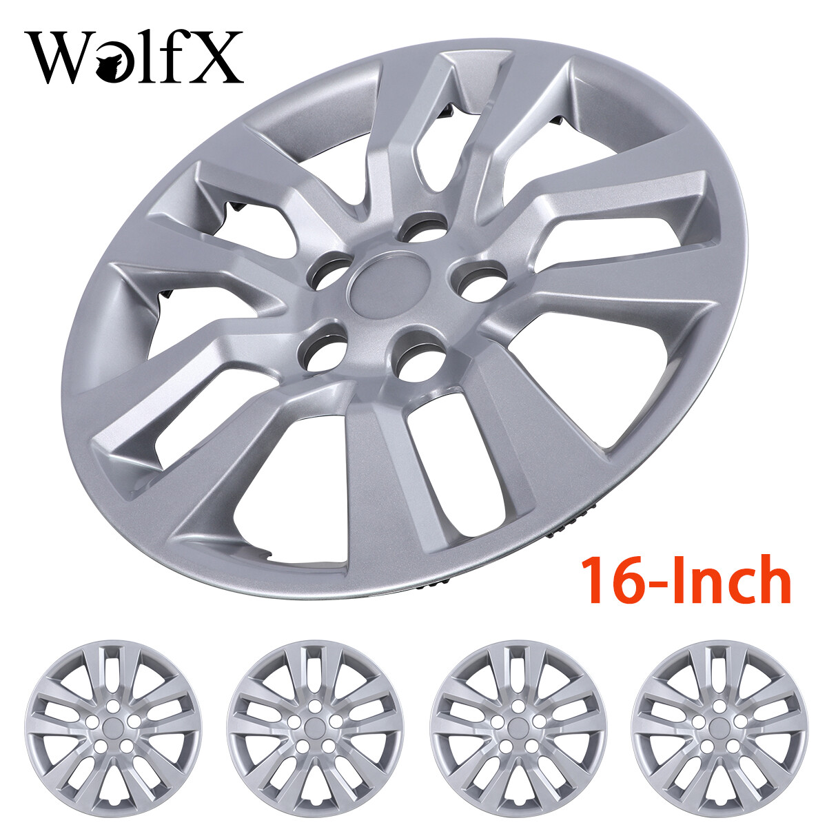 4 Snap-On 16-Inch Hubcaps for 2013-2018 Nissan Altima Sedan R16 Wheels
