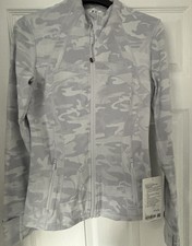 Lululemon Grey Camo Woman’s Gym Jacket Size 8