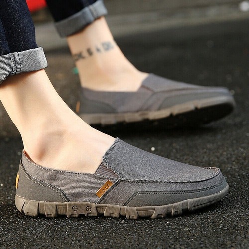Loafers Men Driving Shoes Walking Moccasins Casual Shoes Flat Slip On Boat Shoes - Picture 21 of 27