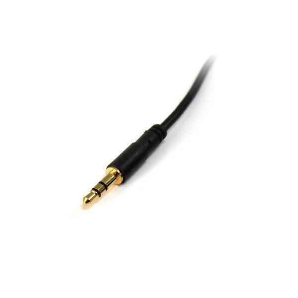 StarTech MU1MMS 1 ft Slim 3.5mm Stereo Audio Cable Male to Male - Image 2 of 2