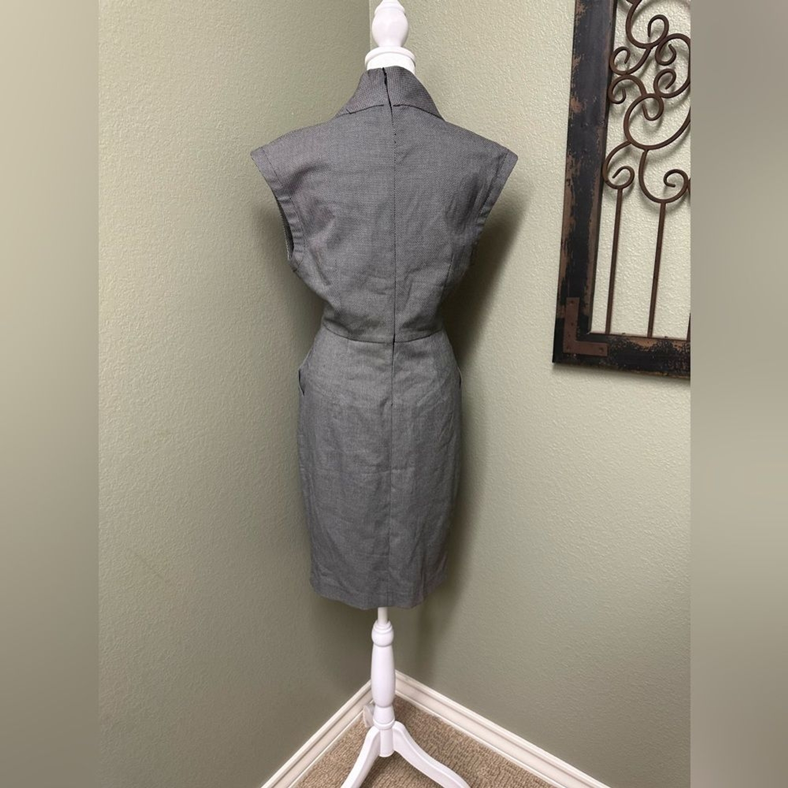 Zara Basic low cowl neck side pockets back zipper… - image 3