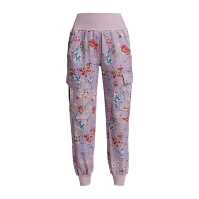 NWT! S Cinq à Sept Sakura Giles Floral Slim Fit Lilac Smoke Jogger Sweatspants