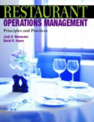 Restaurant Operations Management : Principles and Practices by David Hayes...