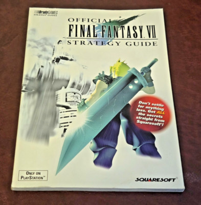 Final Fantasy VII 7 - Brady Games Official Strategy Guide Book