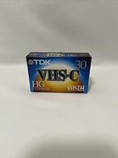 TDK E-HG Extra High Grade TC-30 Blank Camcorder Cassette Tape  NEW 