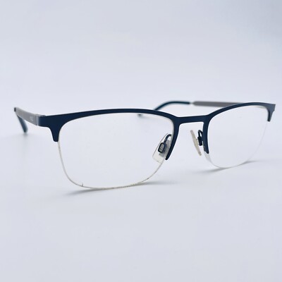HUGO BOSS Brille MATT BLAU ECKIG Brillengestell MOD: ABGERIEBEN