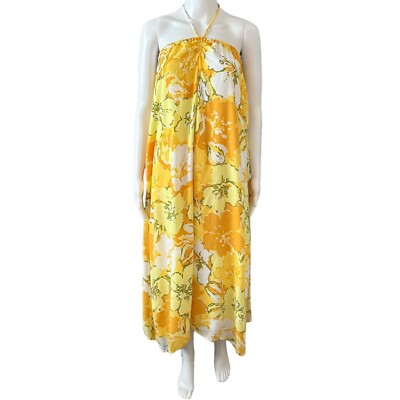 FAITHFULL THE BRAND|Womens 6 Asturias Midi Dress Loretta Floral Print  Halter NEW | eBay