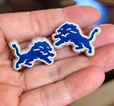 2 Piece Detroit Football Team Silicone Focal Beads DIY Jewelry Pens NEW