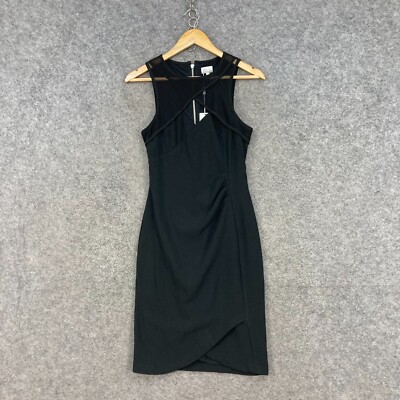 NEW Tokito Womens Dress Size 6 Black Sleeveless Round Neck Pencil Zip 1905