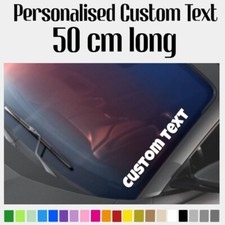 Personalised custom text  Windscreen Window Sticker vinyl decal