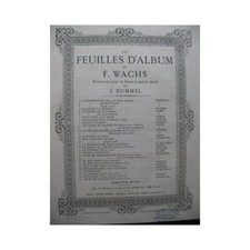 Wachs Federico Le Canto Del Vivac Piano 4 Manos ca1870