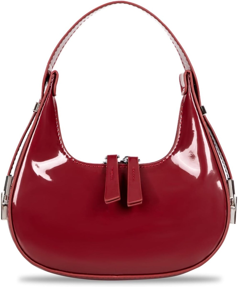 Women's Crescent Shoulder Bags Fashion Y2k 90s Hobo Small, Red | eBay