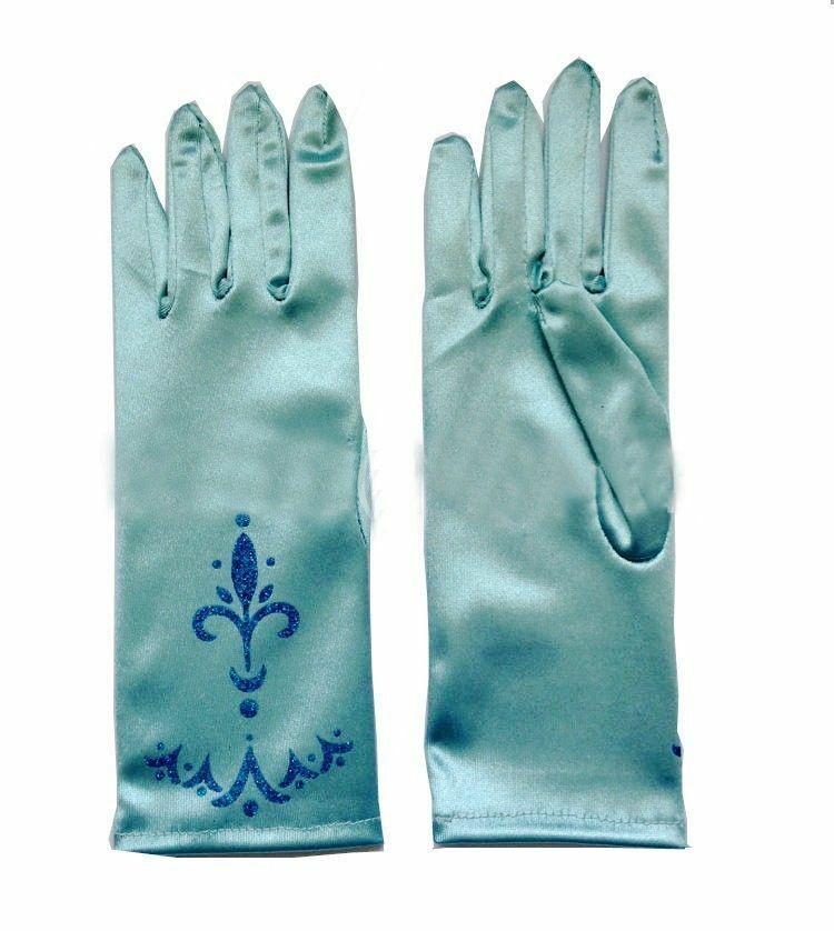 Princesa Frozen Guantes Azules Regalo Elsa Vestir a niñas de 3-8 años