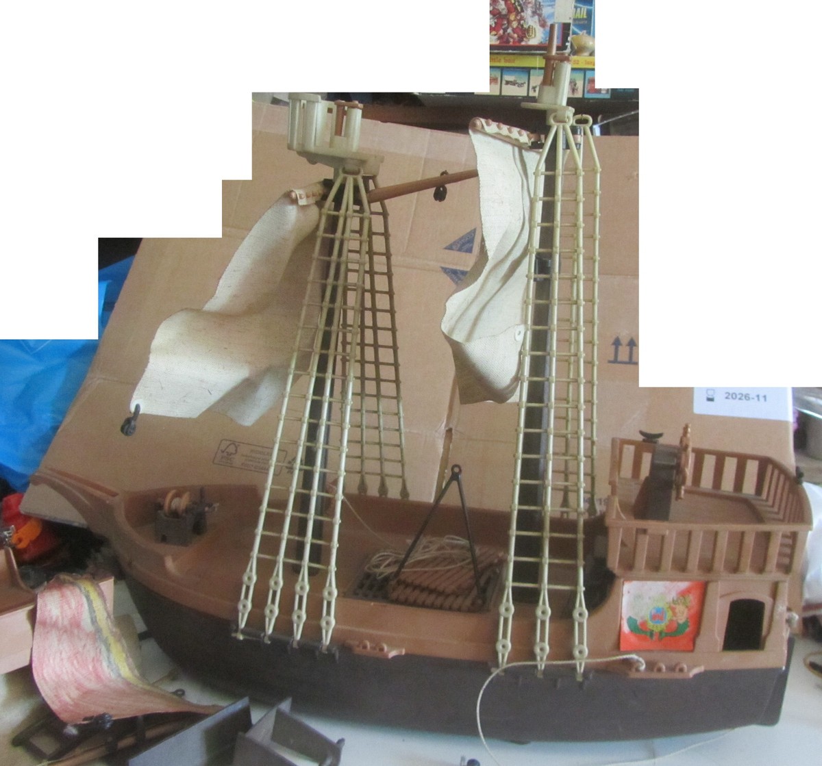 Playmobil 3550 Galeone Pirati Vintage lotto pezzetti misti come