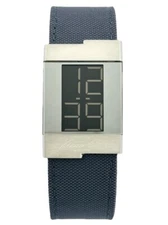 Kenneth Cole KC1470 Digital  Grey Fabric + Black Polyurethane Inner Slim Watch