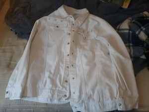 ebay white denim jacket