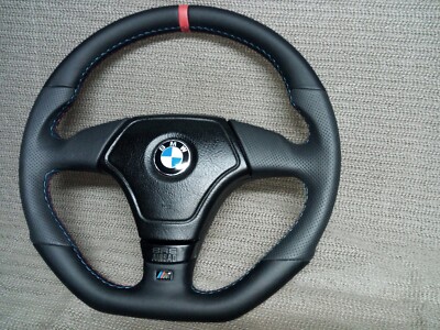 Sport Lenkrad BMW E46 E39 Lenkrad M  NEU LEDERBEZUG mit Airbag  Ohne Tausch !!