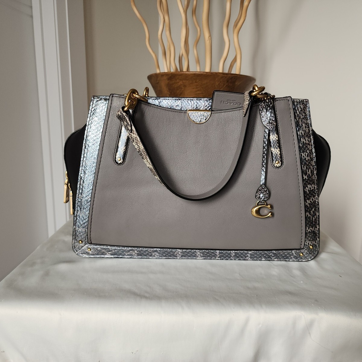 COACH Dreamer 36 in Colorblock w/ Snakeskin Detail #76459