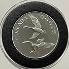 Canada Goose Wildlife Series Coin 2 Troy Oz .999 Fine Silver Rare Round Medal