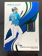 EDWIN ENCARNACION SSP GAME USED PATCH RELIC #3/5 ~ 2019 PANINI FLAWLESS!