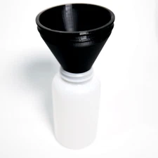 POWDER COAT FUNNEL ZIP TIED TO BAG, FITS EASTWOOD BOTTLES POWDERCOAT COATING