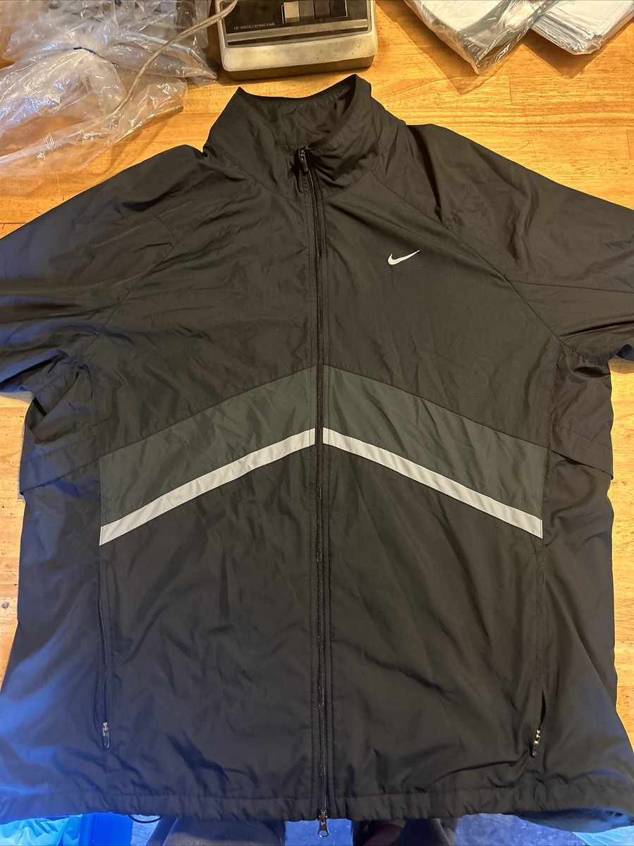 Nike Track Jacket Y2K Vintage Sports Full-Zip Top, Black Nike Track Jacket Y2K Vintage Sports Full-Zip Top, Black