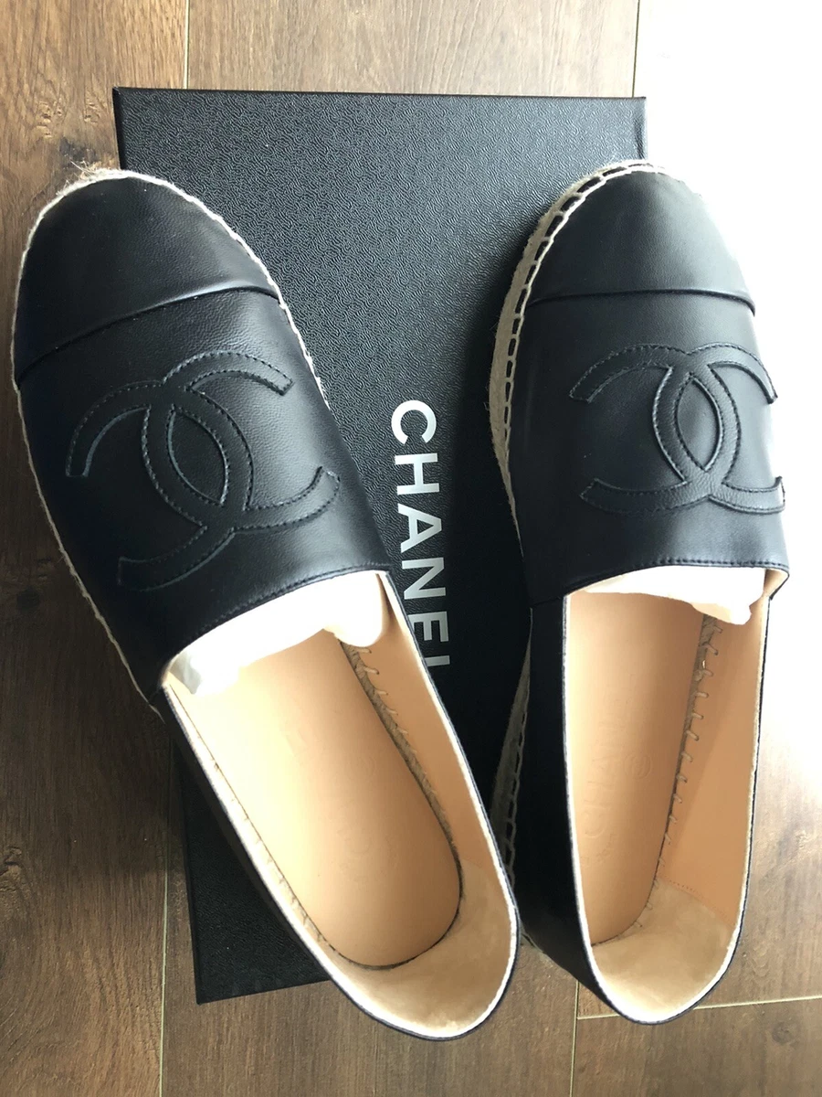 New in box Chanel Espadrilles Size 39 Lambskin shoes