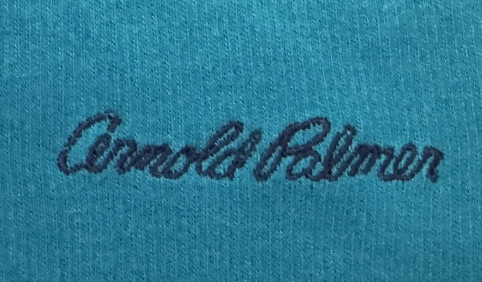 Arnold Palmer De Colección Años 90 Tejido Golf Suéter Chaleco Para Hombre Grande Bordado Verde azulado Foto 3 de 4