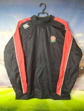 England Team Training Jacket Long Sleeve Blue Rugby Canterbury Mens Size S