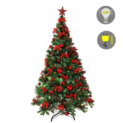 Jenaai Weihnachtsbaum-Rock Mit Weihnachtsstern-Stickerei – 119 Cm Durchmesser, Rot-grün, Aus Satin