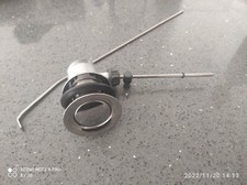 Bonde de lavabo - à clapet - inox - tirette horizontale NEUF