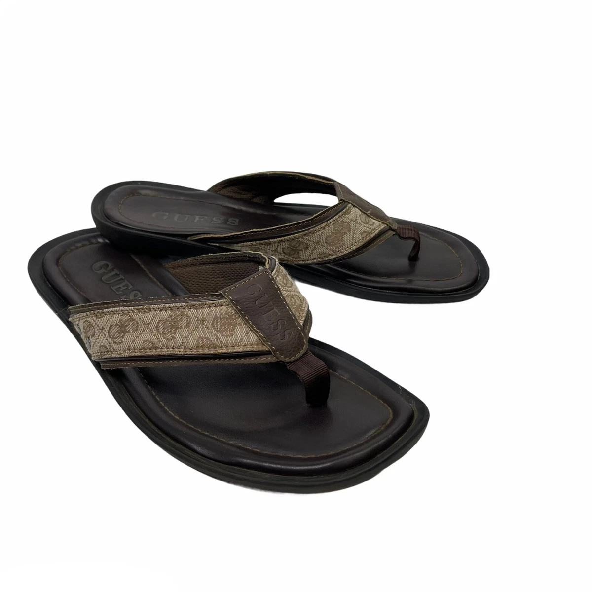Guess mens flip clearance flops